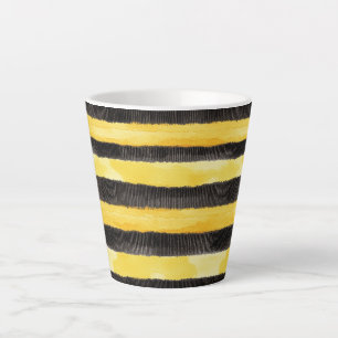Honey Bee Black Gold Yellow Christmas Milchtasse