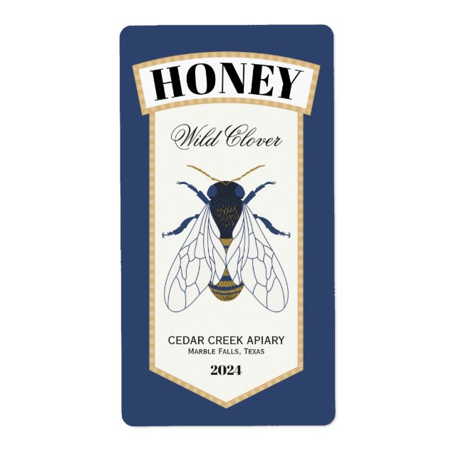 Honey Bee Blue und Gold (Vorne)