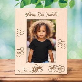 Honey Bee Blume 12x18 Geätzte Rahmen