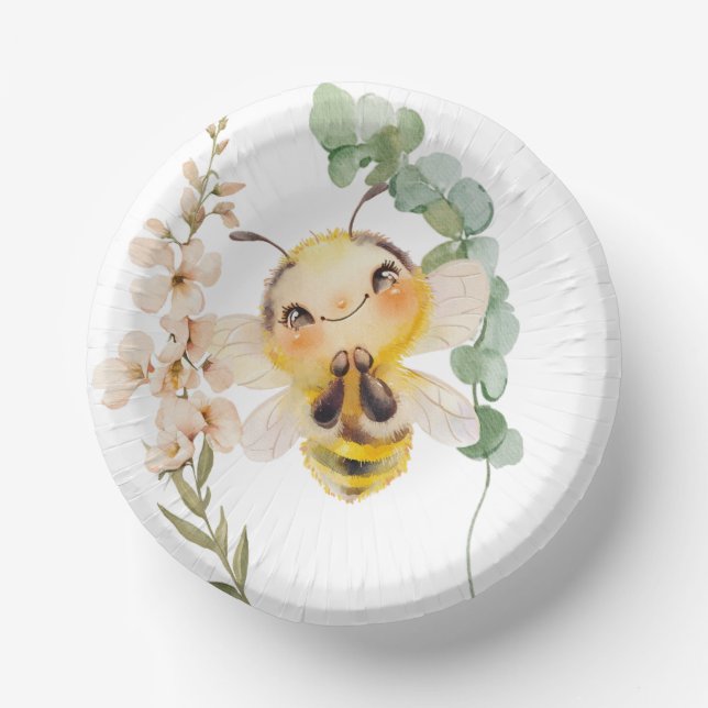 Honey Bee Bowls Pappteller (Vorderseite)