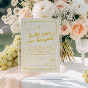 Honey Bee Brautparty - Baue einen Blumenstrauß Kar Einladung
