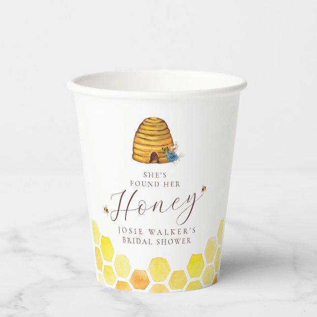 Honey Bee Brautparty Paper Cups Pappbecher (Vorderseite)