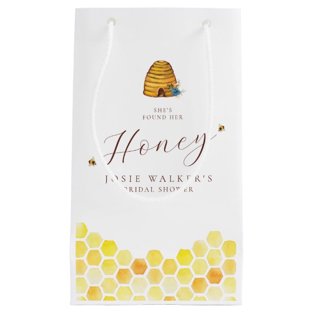Honey Bee Brautparty Small Gift Bag Kleine Geschenktüte (Vorderseite)