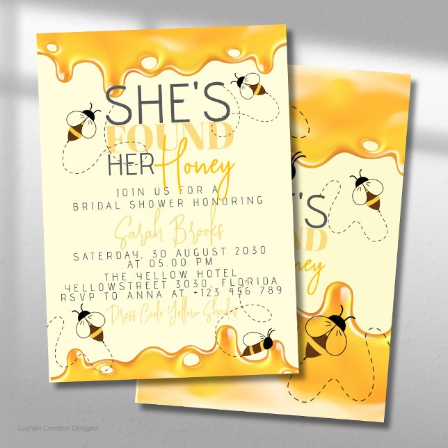 Honey Bee Bridal Dusche Einladung (Von Creator hochgeladen)