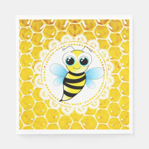 Honey Bee Bumblebee Themed Baby Dusche Napkins Serviette