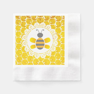 Honey Bee Bumblebee Themed Baby Dusche Napkins Serviette