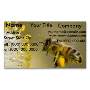 Honey Bee Business Card Magnete