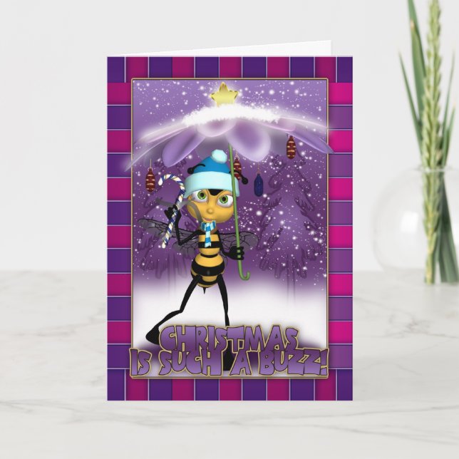 Honey Bee Christmas Card - Weihnachten ist so ein  (Vorderseite)
