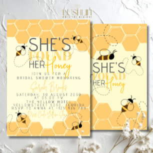 Honey Bee Comb Bridal Dusche Einladung