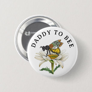Honey Bee Daddy to Bee Baby Showknopf   Hummel Button