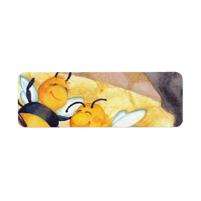 Honey Bee Dance Return Address Label (Vorne)