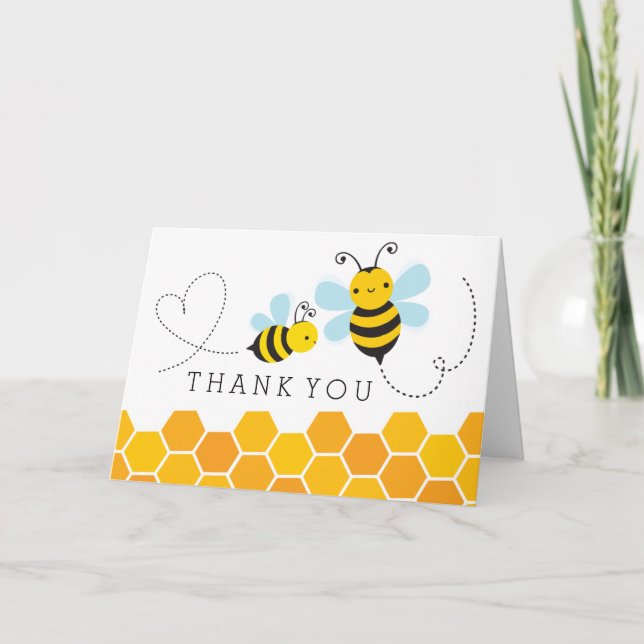 Honey Bee Danke-Card Dankeskarte (Vorderseite)