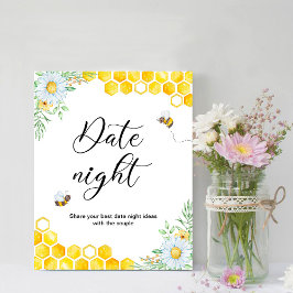 Honey Bee Date Night Ideas Bridal Poster
