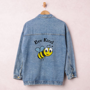 Honey Bee Design Denim Jacket Jeansjacke