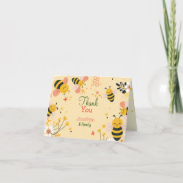Honey Bee Falte Dankeschön Karte