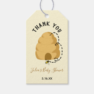 Honey Bee Favor Tag, Gender Reveal Baby Dusche Geschenkanhänger