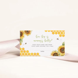 Honey Bee Floral wie groß ist Mama's Bauchspiel Begleitkarte