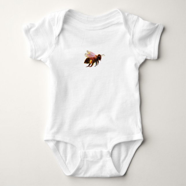 Honey Bee Flying Baby Strampler (Vorderseite)
