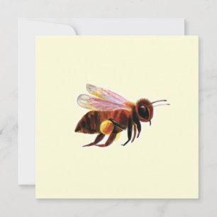 Honey Bee Flying Karte