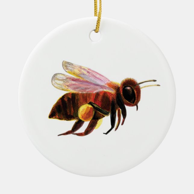 Honey Bee Flying Keramik Ornament (Vorne)