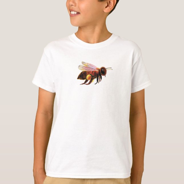 Honey Bee Flying T-Shirt (Vorderseite)