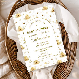 Honey Bee Garden Baby Shower Einladung