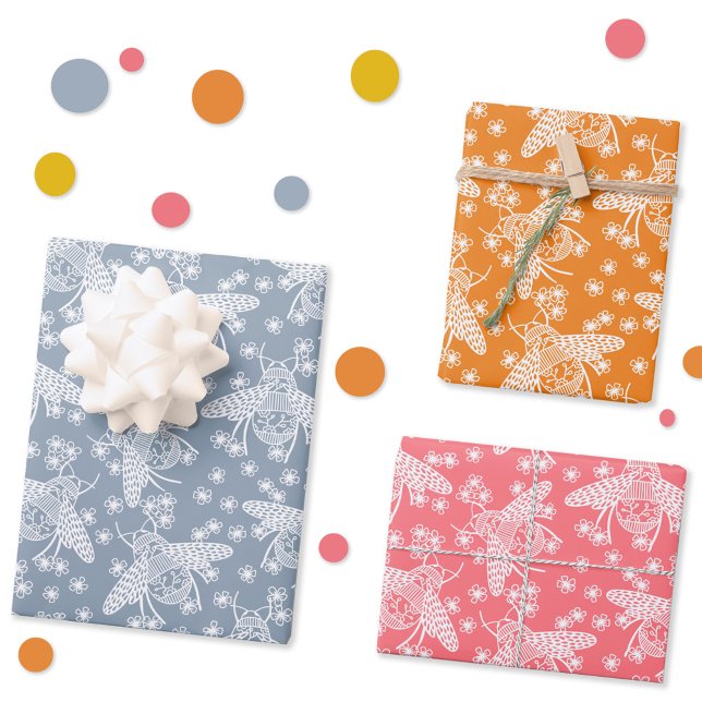 Honey Bee Geschenkpapier Set (Von Creator hochgeladen)