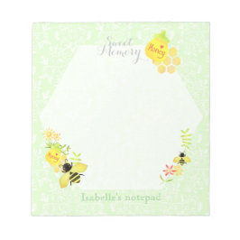 Honey Bee Green Notizblock