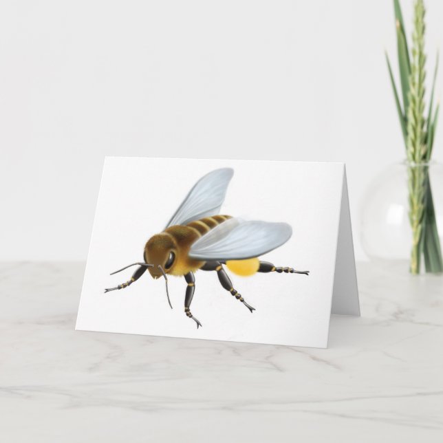 Honey Bee Greeting Card Karte (Vorderseite)