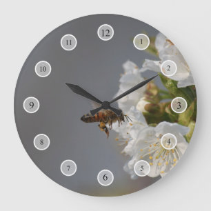 Honey Bee Große Wanduhr