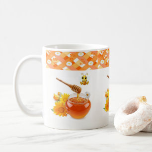 Honey Bee Hearts Tasse