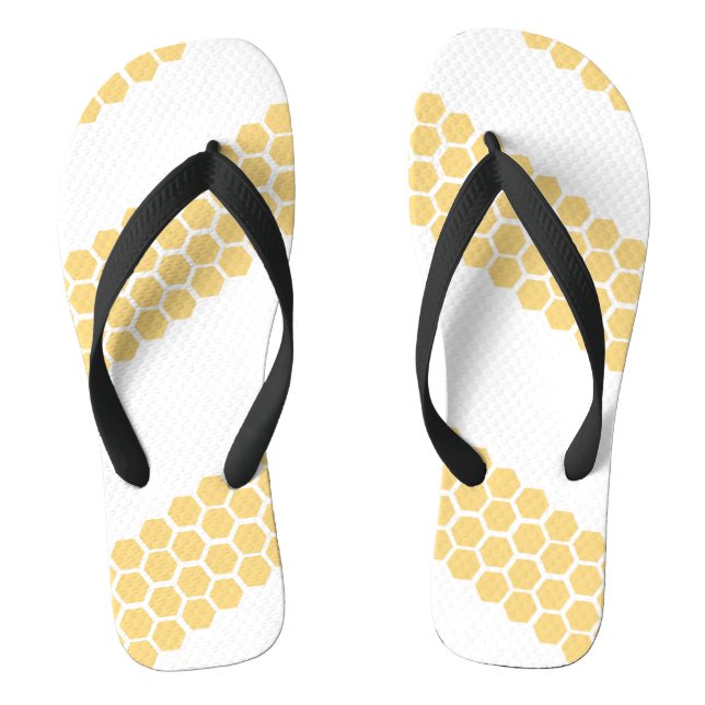 Honey Bee Hive Stripes Flip Flops (Fußbett)