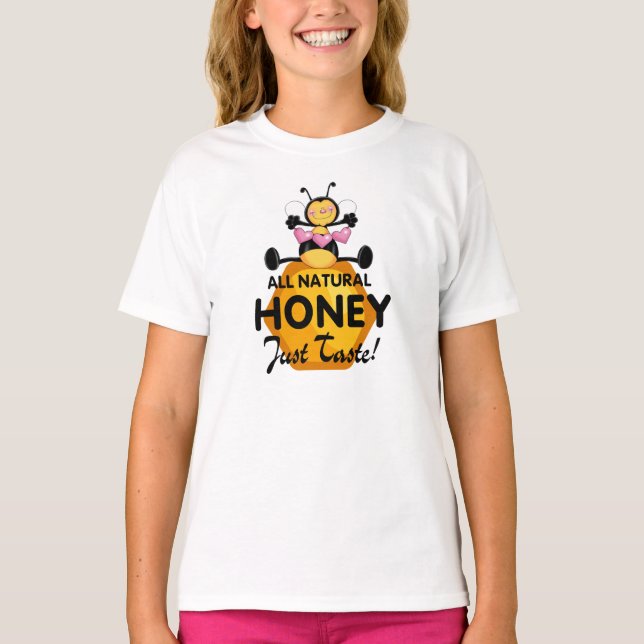 Honey Bee, Honey Slogan T-Shirt (Vorderseite)
