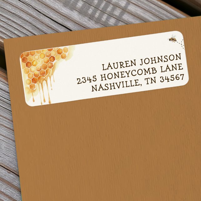 Honey Bee Honeycomb Watercolor Bumblebee (Von Creator hochgeladen)