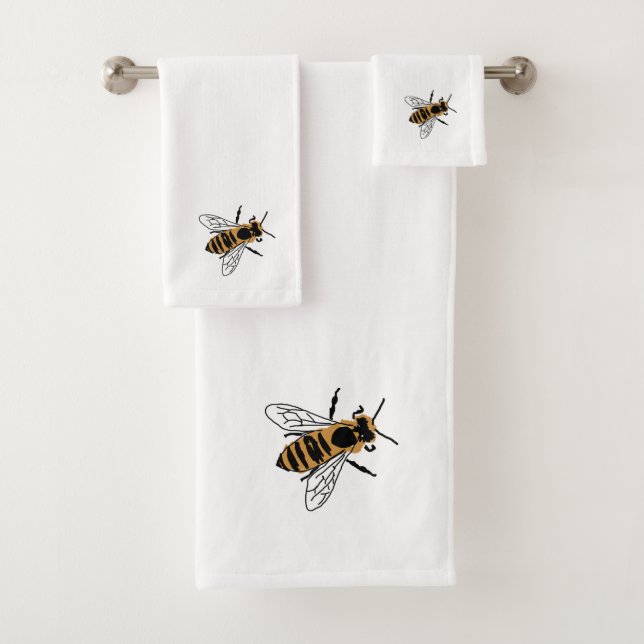 Honey Bee Illustration Insect Bath Set (Insitu)