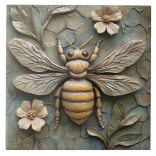 Honey Bee Imitats Relief Keramik - Nature Inspirie Fliese