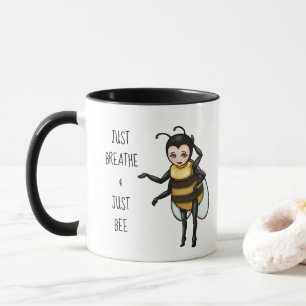 Honey Bee Just Breathe & Just Bee Tasse