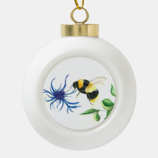 Honey Bee Keramik Kugel-Ornament