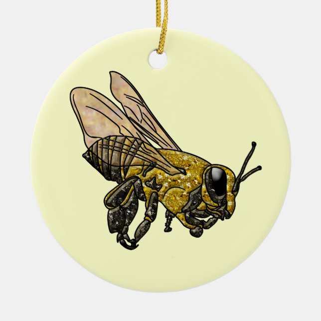 Honey Bee Keramik Ornament (Vorne)