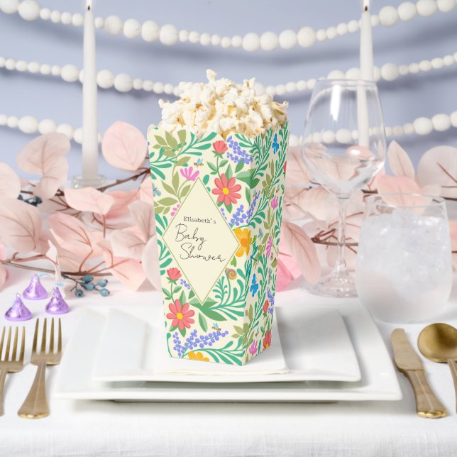 Honey Bee, Ladybug, Butterfly, Dragonfly & Blume Geschenkschachtel (Hochzeit)