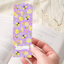 Honey Bee Lila Lesezeichen