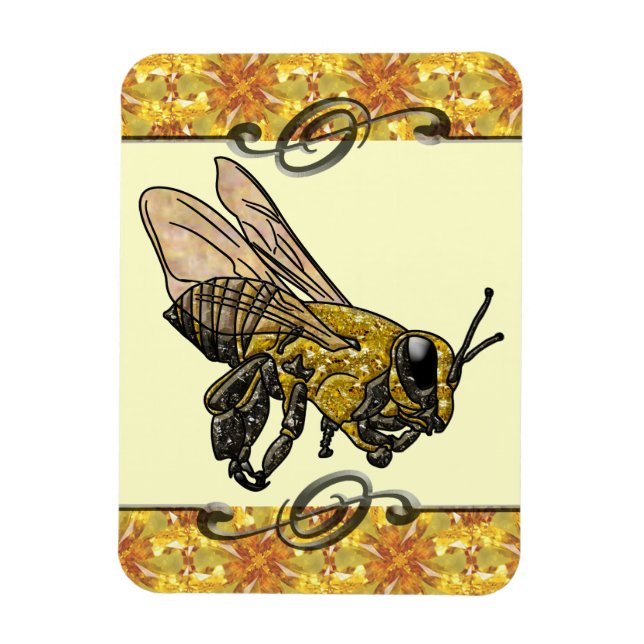 Honey Bee Magnet (Vertikal)