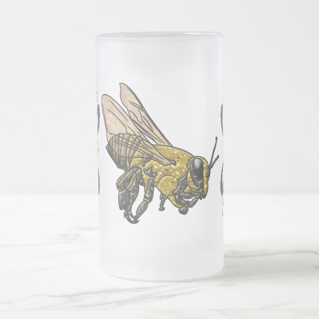 Honey Bee Mattglas Bierglas (Mittel)