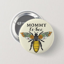 Honey Bee Mommy to Bee Baby Shower Button | Hummel