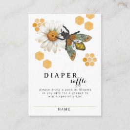 Honey Bee Mommy to Bee Diaper Raffle Card | Hummel Begleitkarte
