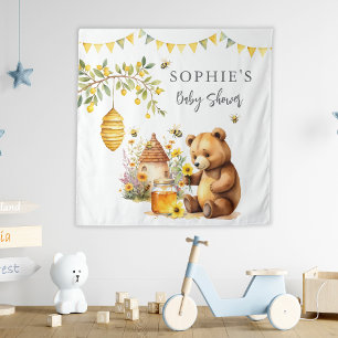 Honey Bee Niedlich Pooh Bear Baby Dusche Wandteppich