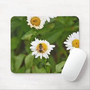 Honey Bee on a Daisy Mousepad
