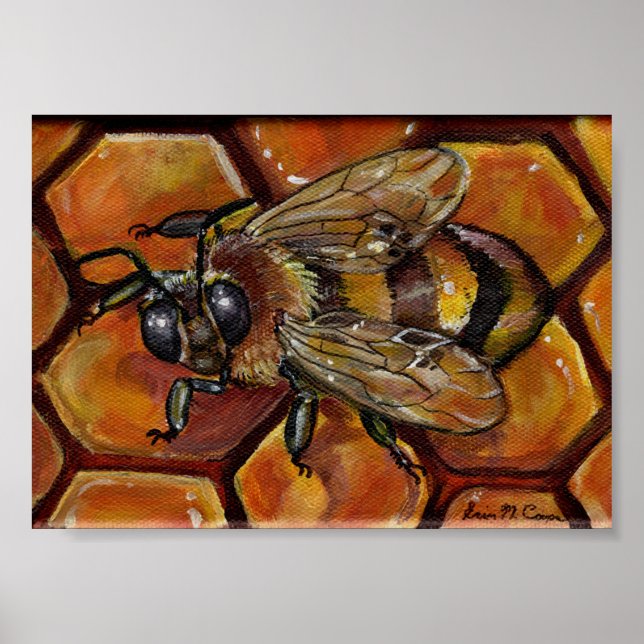 Honey Bee Painting Poster (Vorne)