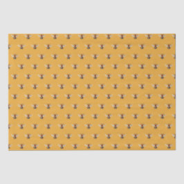 Honey Bee Pattern Orange Seidenpapier