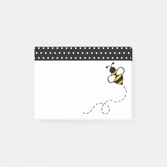Honey Bee School Office Post It Notes Gift Post-it Klebezettel (Vorderseite)
